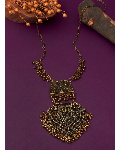 Adrina oxidised necklace-12669475