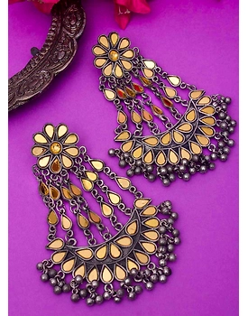 Mirror Chandelier earrings