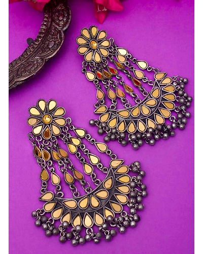 Mirror Chandelier earrings-12669549