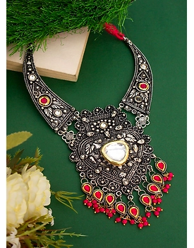 Prerna Oxidised Necklace