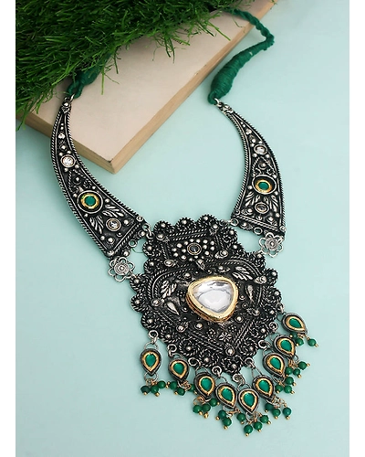 Prerna Oxidised Necklace-1