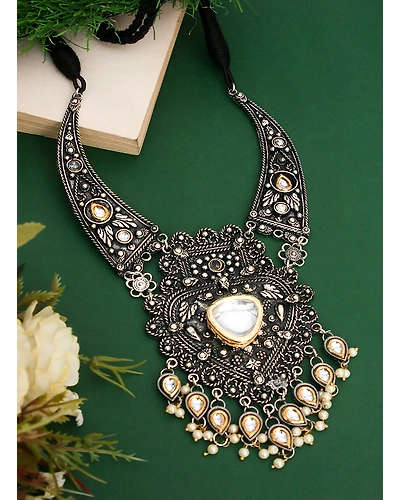 Prerna Oxidised Necklace-2
