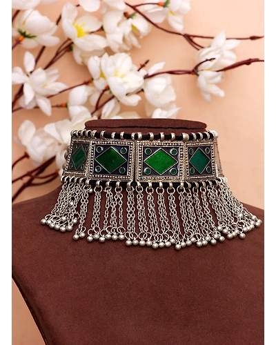 Square Meena Choker-1