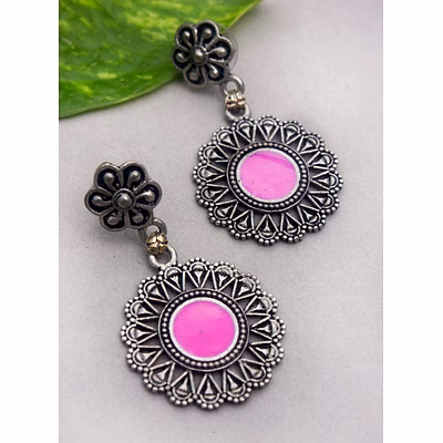 gonasika round meena earring