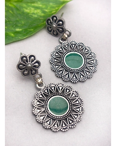 Round Meena Earring-2