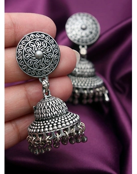 iraa oxidised jhumka