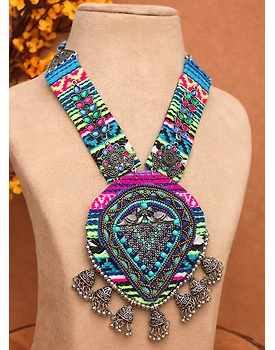 Handwoven Oxidised Necklace