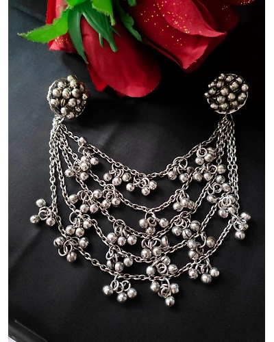 NIKITA Oxidised Hair Pin Brooch-12669651