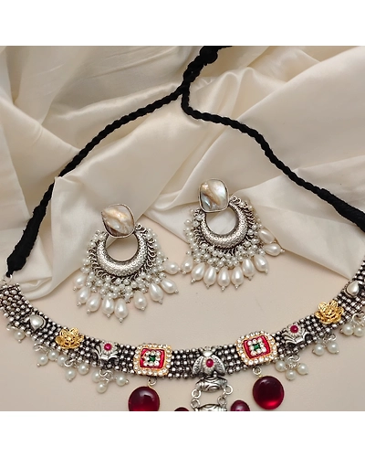 SAMIKSHA Fusion Necklace Earrings Set-1