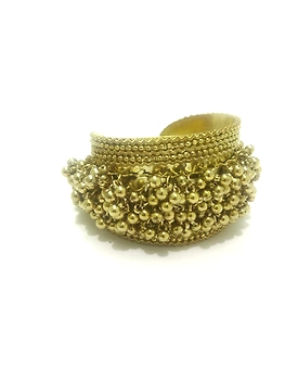 Oxidised Golden Ghungroo Bracelet