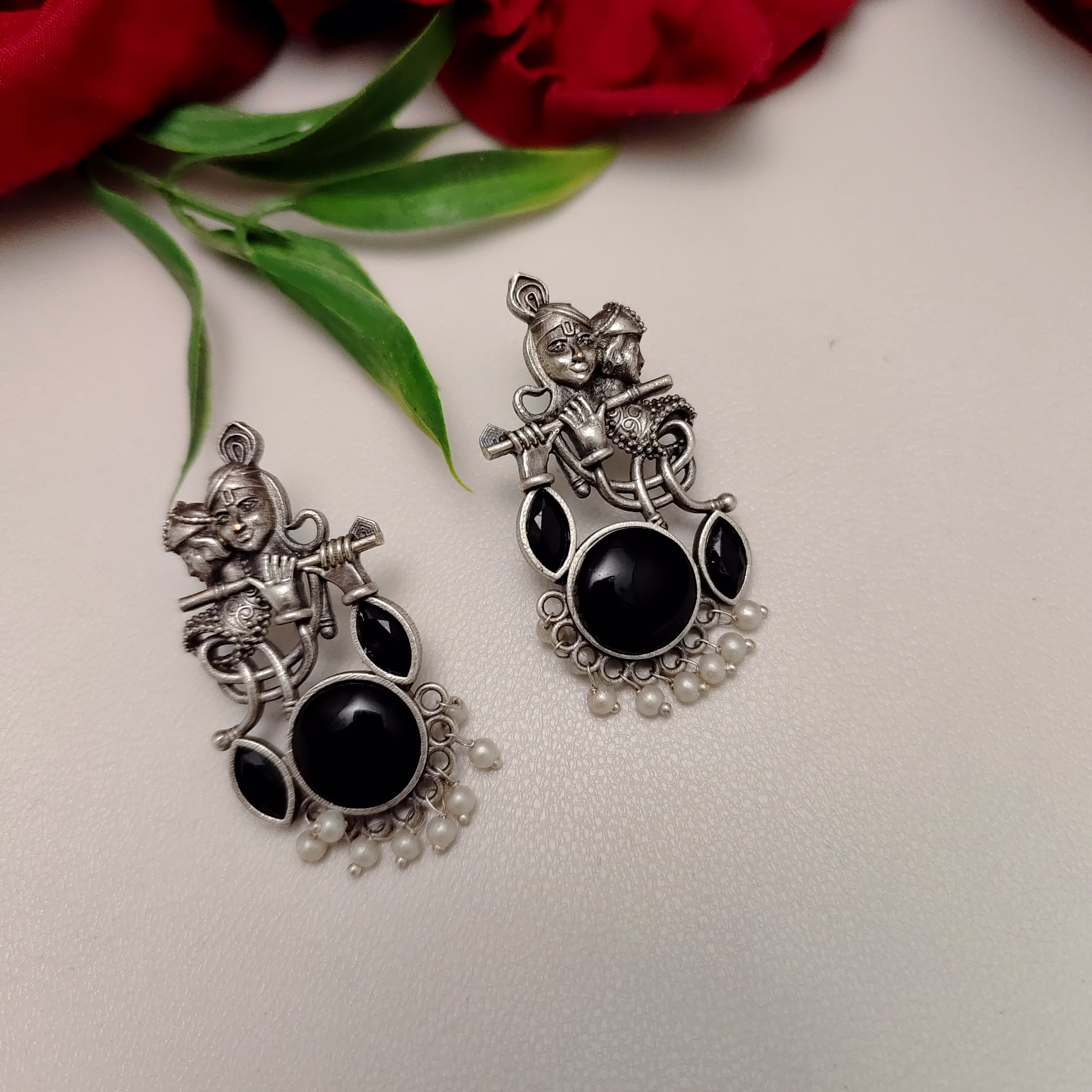 gonasika tripti radha krishna stud earrings