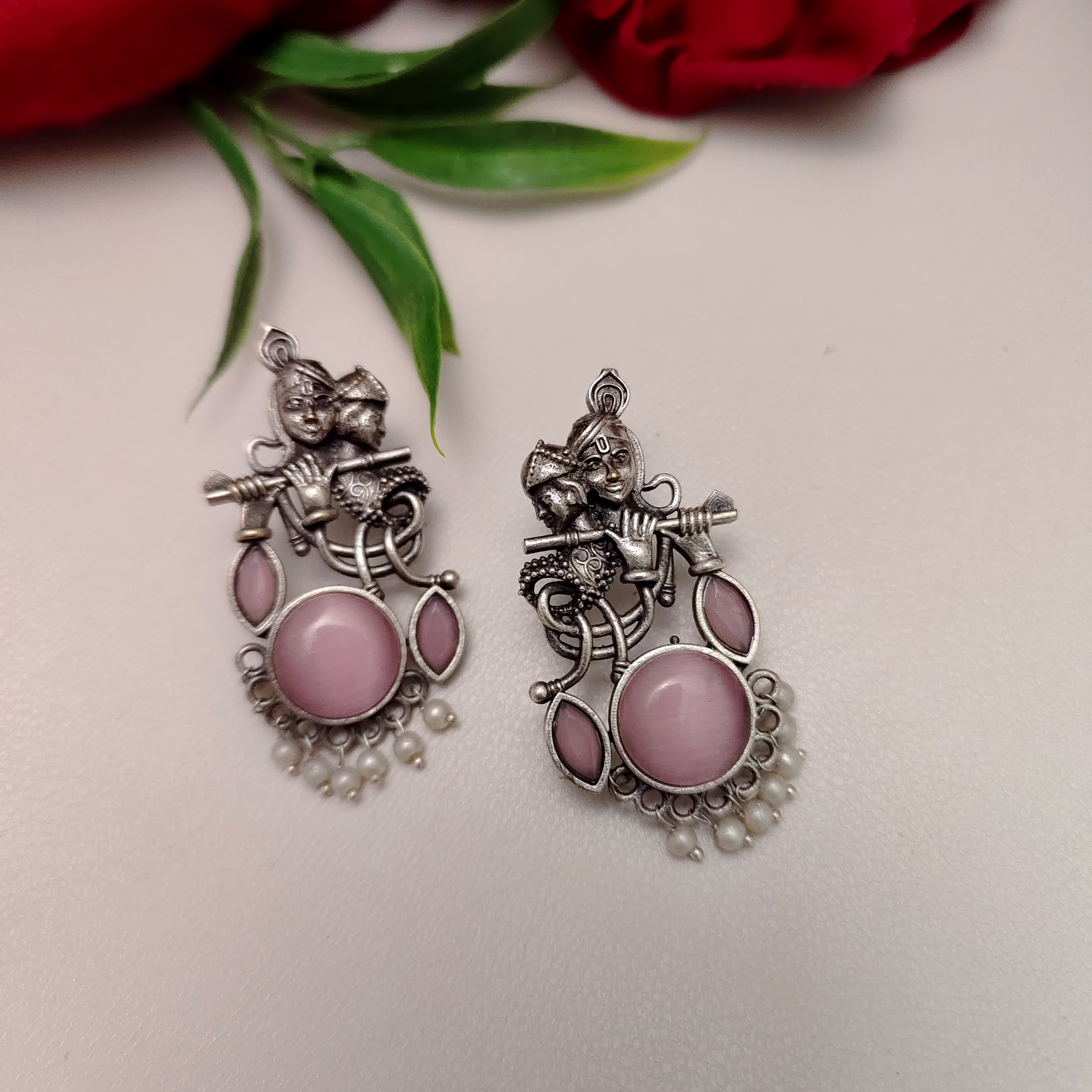 TRIPTI Radha Krishna Stud Earrings image 3