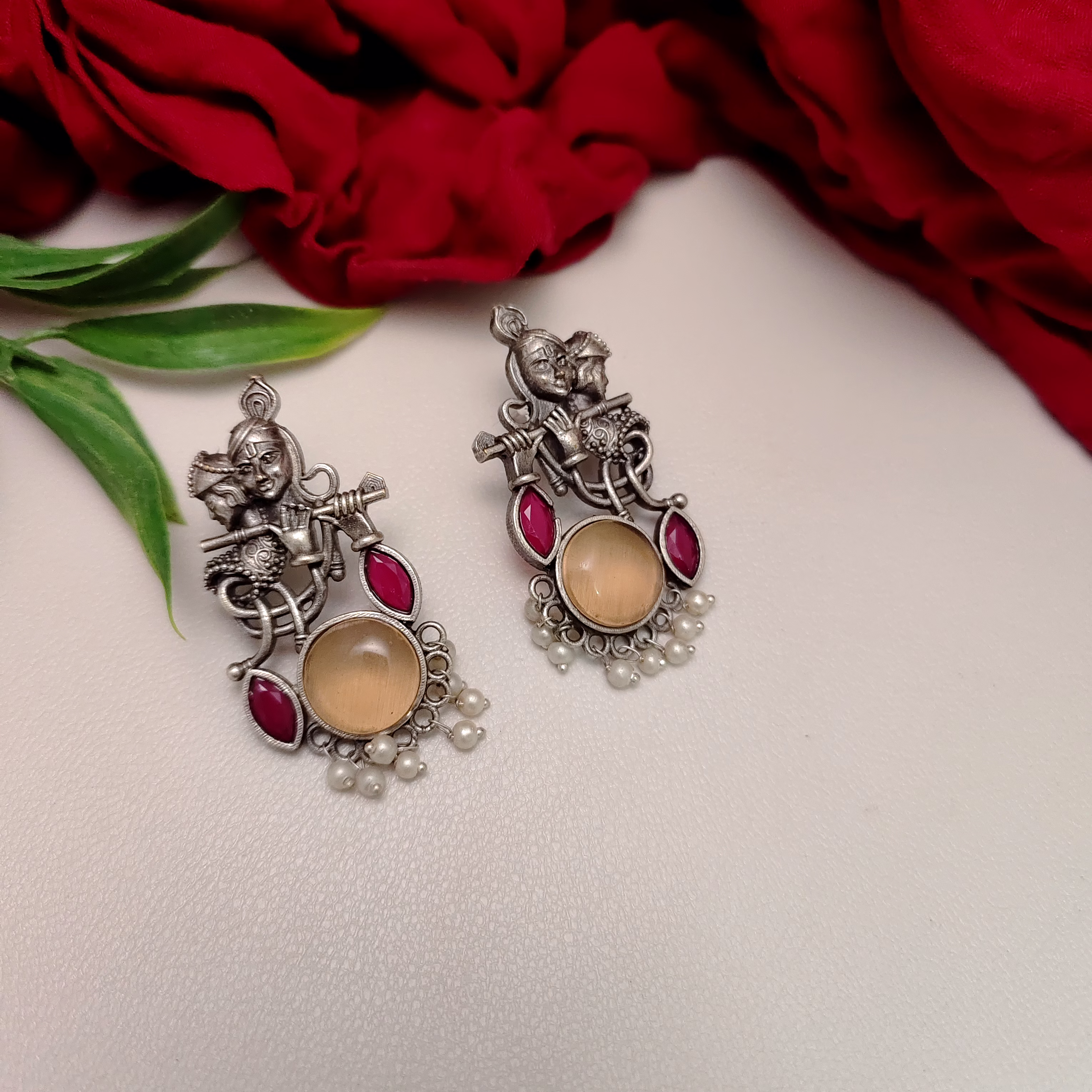 TRIPTI Radha Krishna Stud Earrings image 4