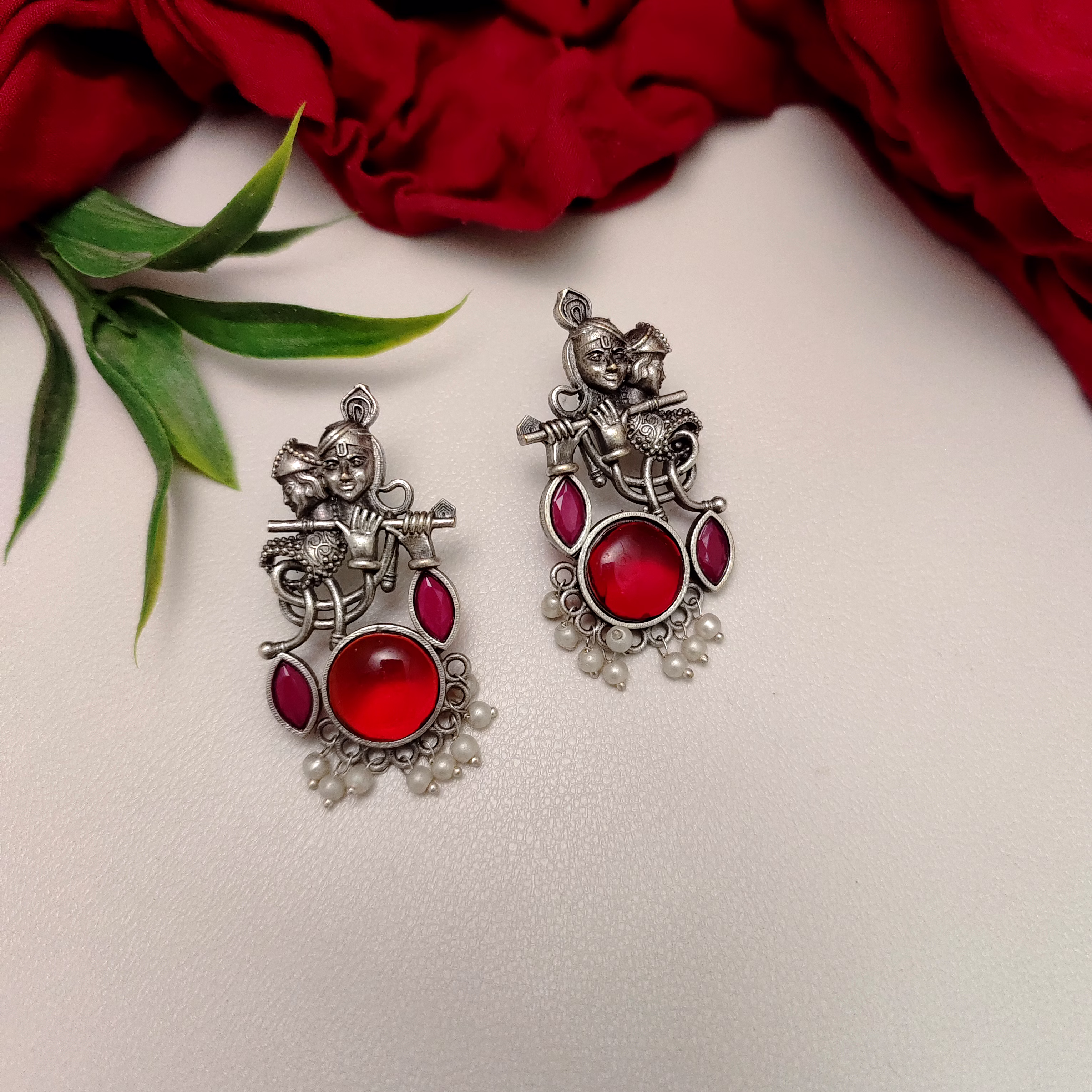 TRIPTI Radha Krishna Stud Earrings image 5