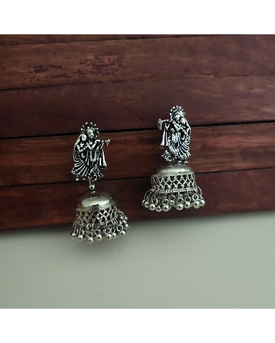 RADHA KRISHNA Jhumka Earrings-12669775