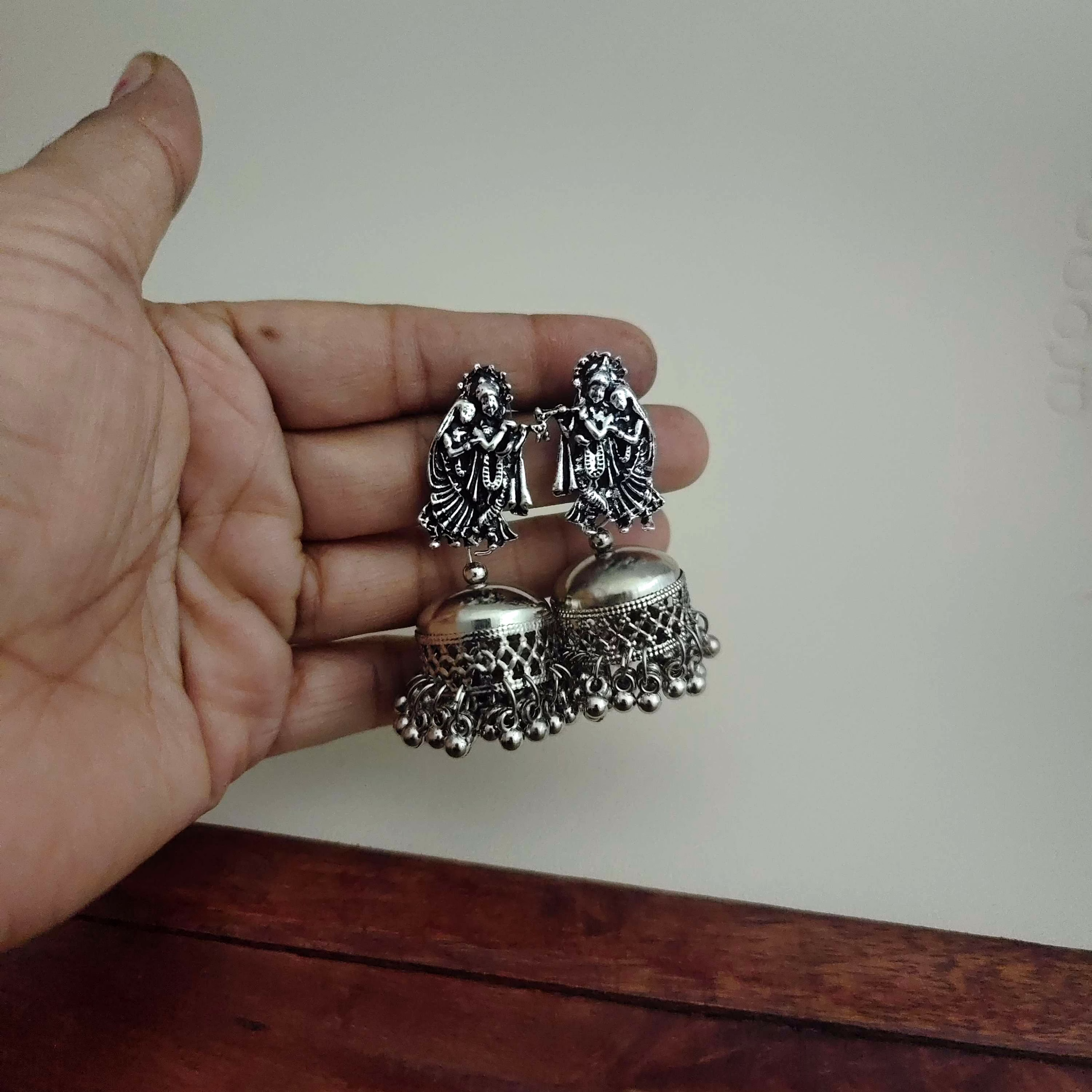 RADHA KRISHNA Jhumka Earrings image 3