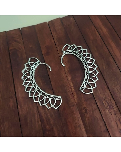 PARVATI Oxidized Earcuff Earclips-2