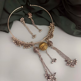 gonasika divya hasli necklace earrings set
