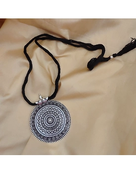 ANAHITA Oxidised Thread Long Necklace