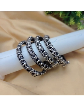 YAMI Silver Lookalike Screw Openable Bangles