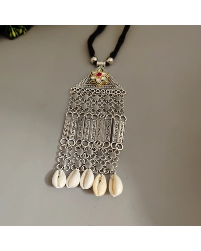 REVA Thread Long Tribal Necklace-1