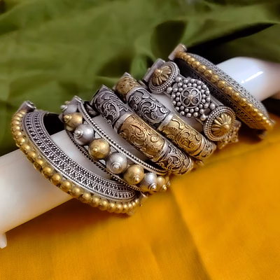 gonasika devsena two tone bangles set of 6 pc