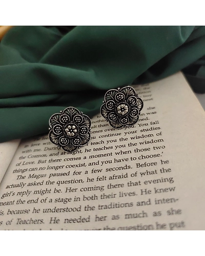 ANUSHKA Oxidised Stud Earrings-12670007