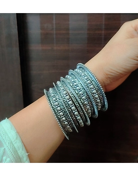 MOH Oxidised bangles set of 17 pc
