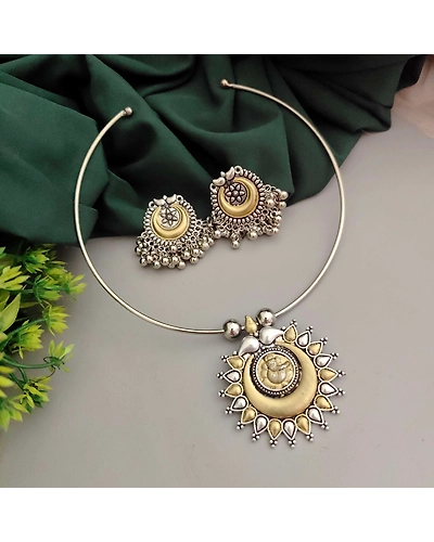 Aurea Hasli Necklace Earrings Set-2