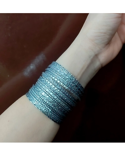 Amruta Oxidised Bangles Set of 24 pc-2