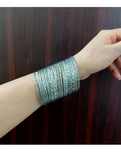 Amruta Oxidised Bangles Set of 24 pc-1