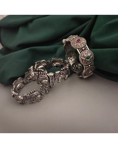 Chhaya elephant Bangles 3 pc set-1