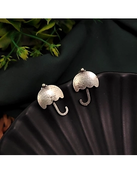 SIlver Replica Umbrella Earrings