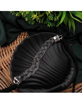 Jagrati German Silver Sleek Choker Necklace