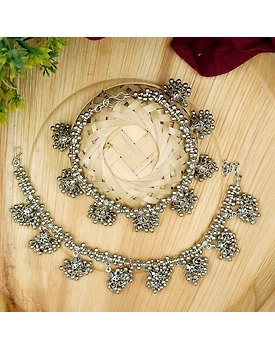 Layla Jhumki Oxidised Anklets