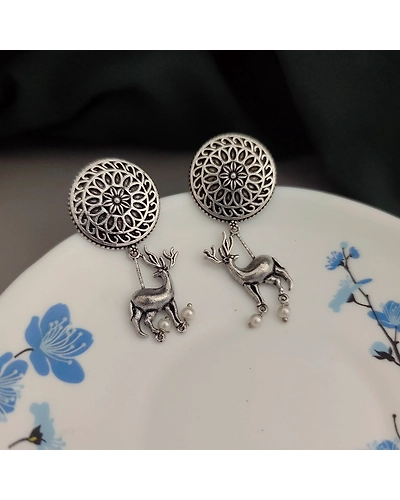 Mrigakshi Deer Earrings-2