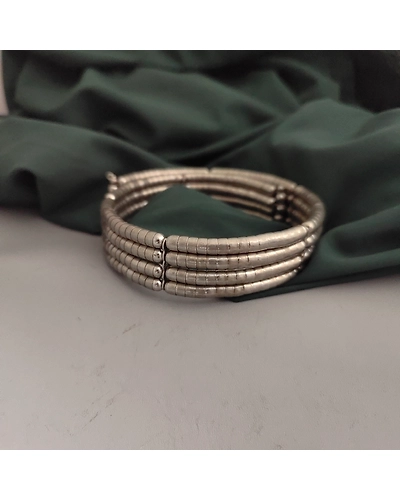 Oxidised Tribe Touch Adjustable Choker Necklace-1