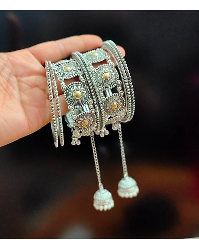 Reshma Oxidised Two Bangles set-12670371