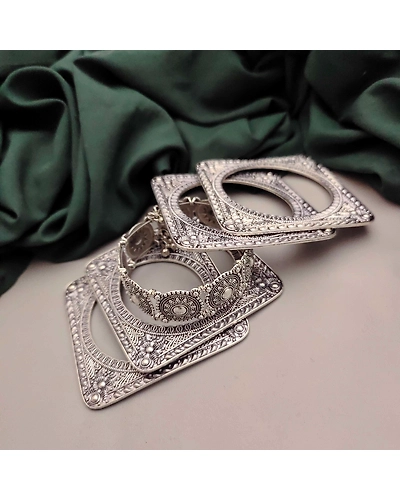 Tanu Oxidised bangles set of 5 pc-1