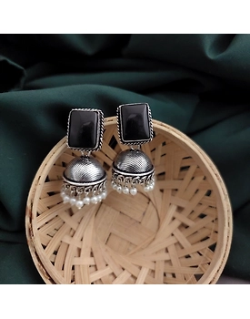 Monalisa Stone Jhumka Earrings