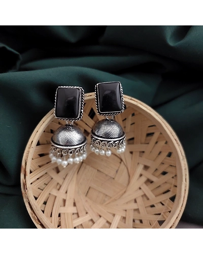 Monalisa Stone Jhumka Earrings-12670471