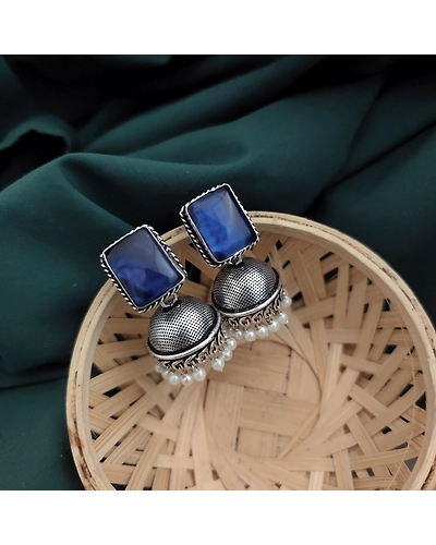 Monalisa Stone Jhumka Earrings-2