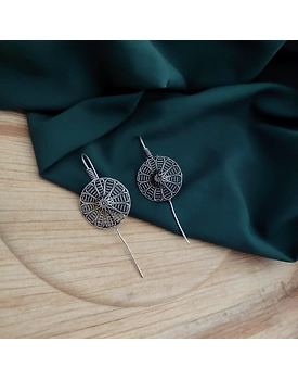 Oxidised Brass Earcuff Earrings