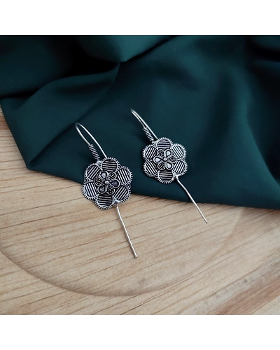 Oxidised Earcuff Earrings-1