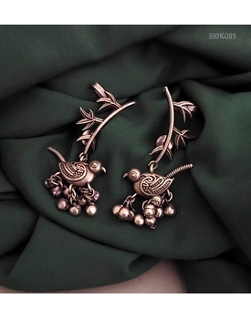 Silver Replica Panchhi Earcuff Earrings