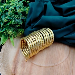 Gonasika Oxidised Spiral Bracelet Free Size