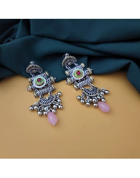 Oxidised Two Tone Earrings