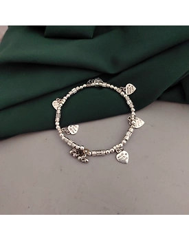 Oxidised Heart adjustable bracelet