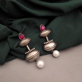 Gonasika Silver Lookalike Earrings