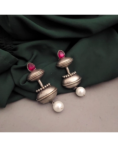 Silver Lookalike Earrings-12670593